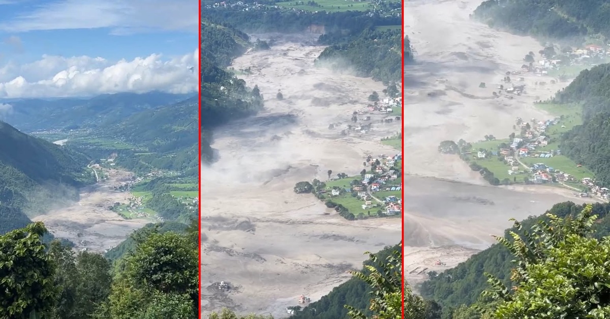 रसुवामा भीषण बाढी, ठूलो हताहतीको आशंका